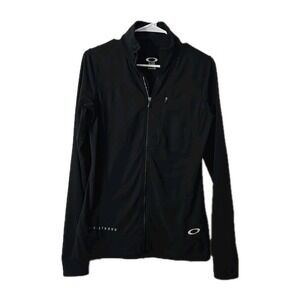 Oakley Livestrong Women Jacket Performance Fit Black Size Small Black Full Zipup